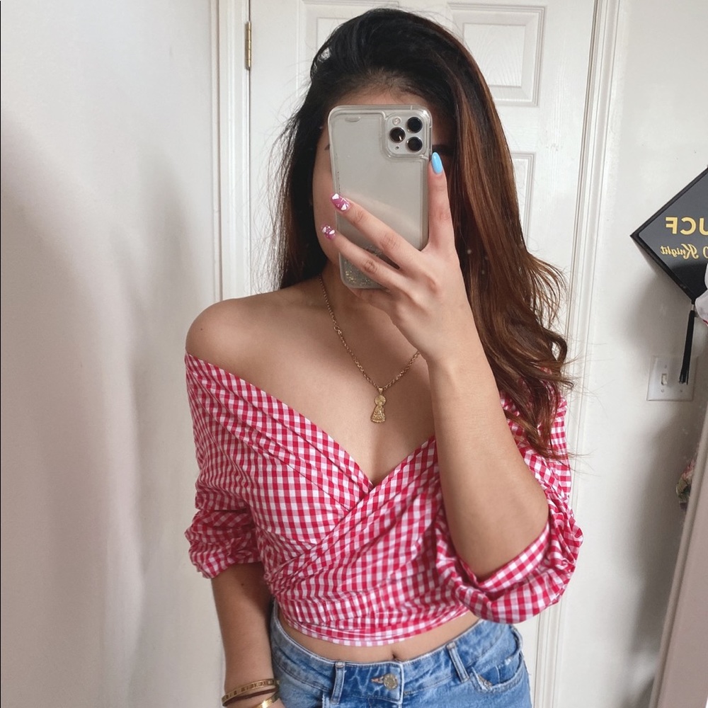 Wrap crop top
